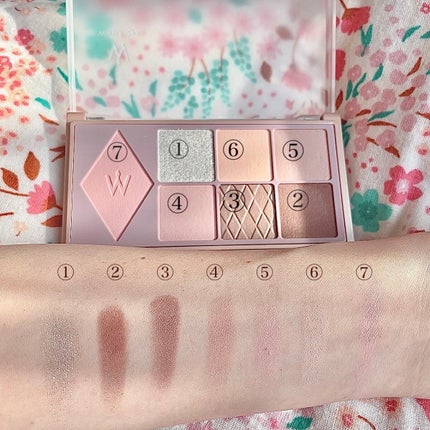 ウォンジョンヨ W デイリームードアップパレット /Wonjungyo/アイシャドウパレットを使ったクチコミ(4枚目)