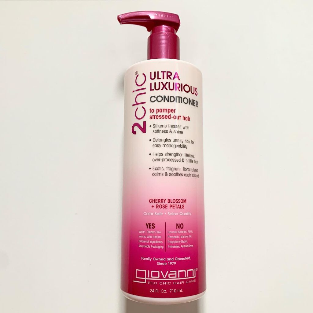 2chic ラグジュリアス シャンプー／コンディショナー コンディショナービッグボトル 710ml/giovanni/市販シャンプーを使ったクチコミ（1枚目）