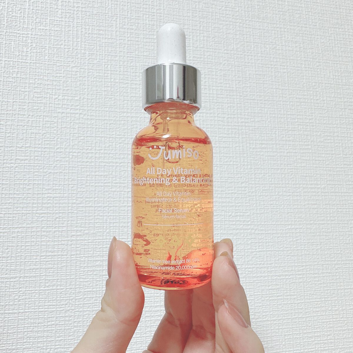 オールデイビタミンブライトニング&バランシングフェイシャルセラム/JUMISO/美容液を使ったクチコミ(2枚目)