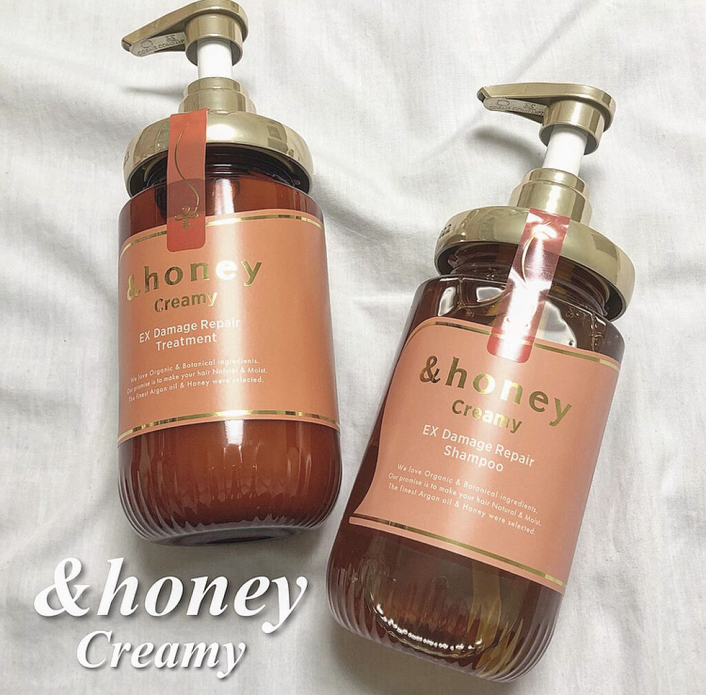 Creamy EXダメージリペアシャンプー1.0/ヘアトリートメント2.0/&honey/市販シャンプーを使ったクチコミ（1枚目）