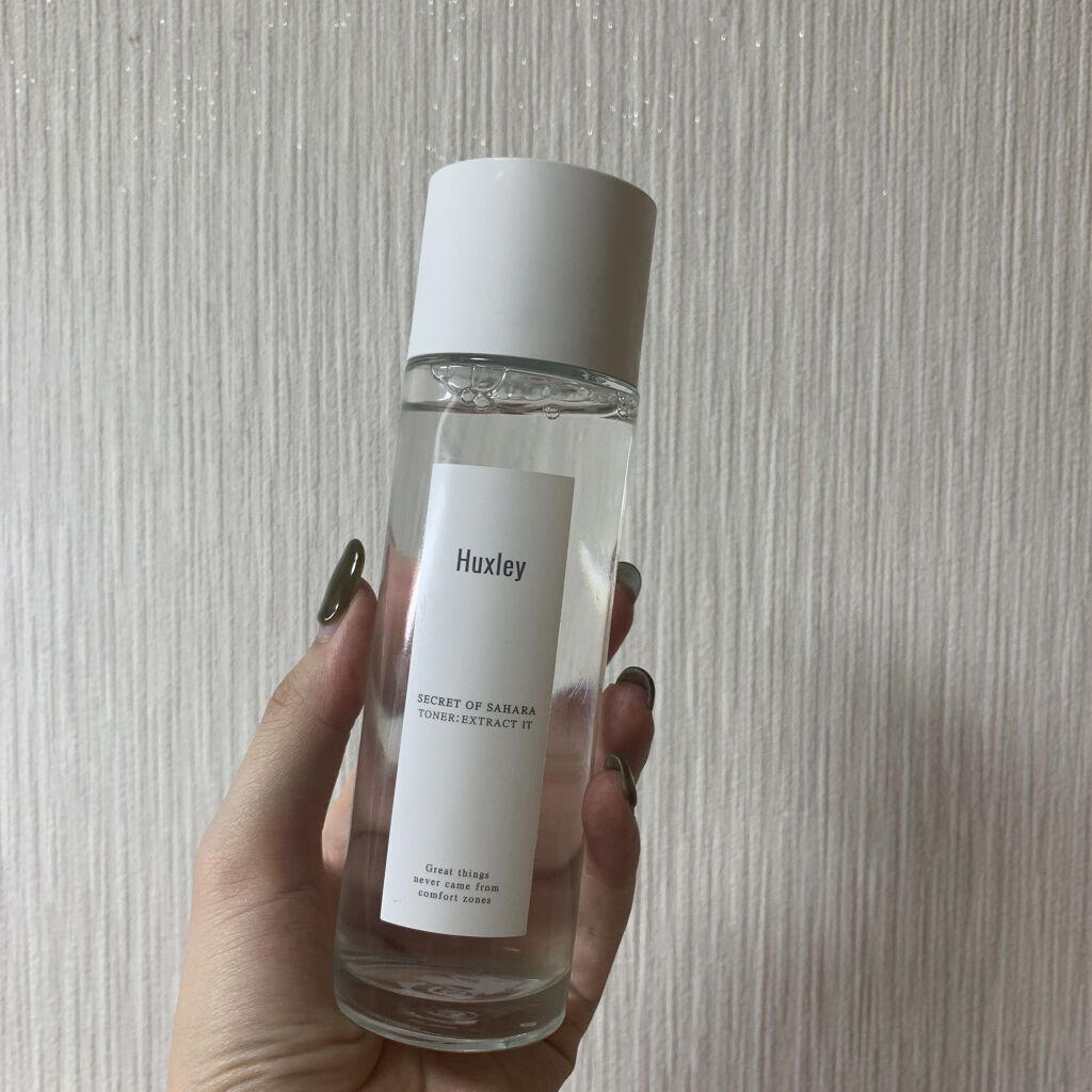 セラム愛用中のHuxley🌵トナーも試してます！

全アイテムにサボテンエキス配合という韓国のオーガニックブランドです！

サボテンエキスは保水力がめちゃくちゃ高くて、実際に使ってみると、お肌に馴染むのがはやい〜スーッと入っていく😯
重