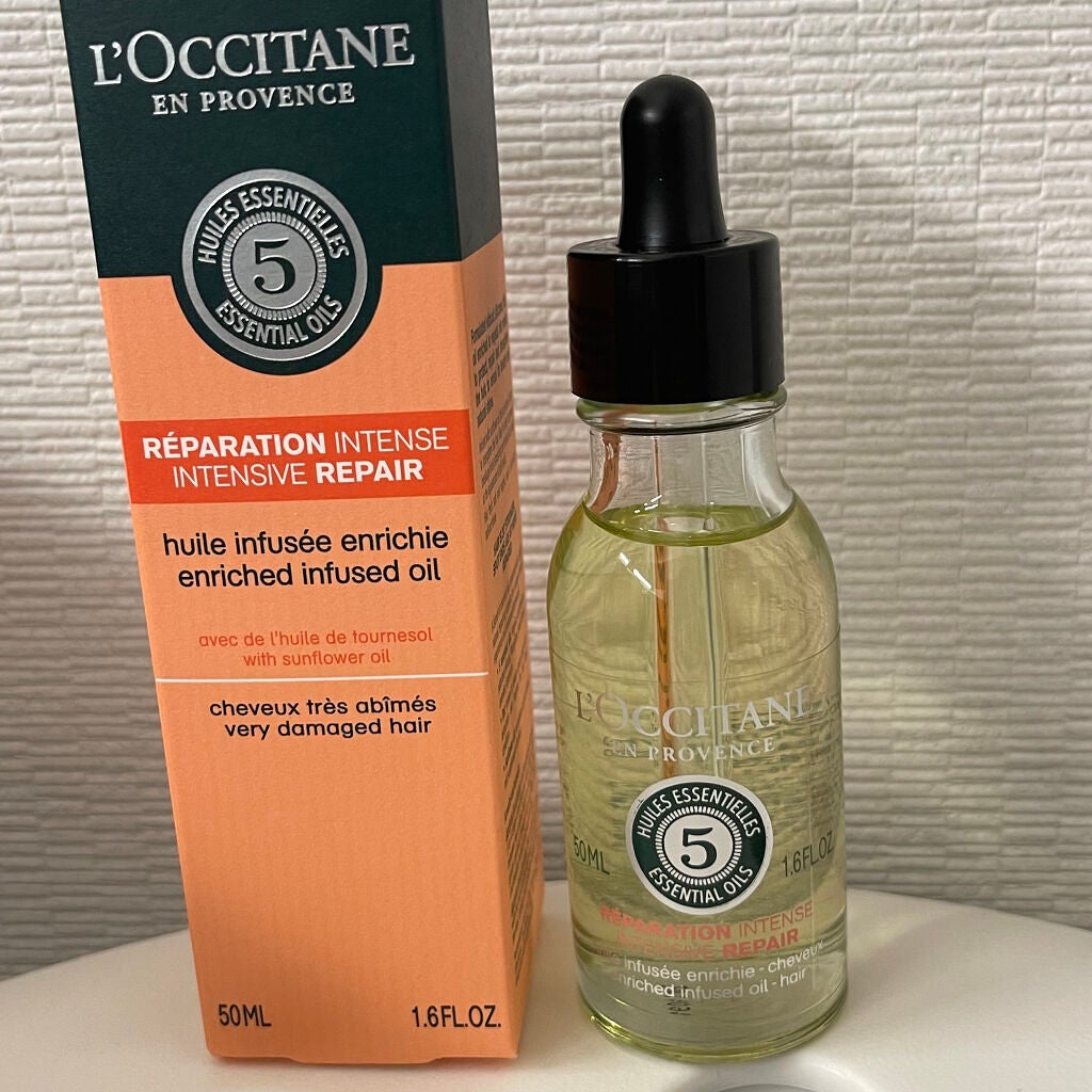 ファイブハーブス リペアリングヘアオイル/L'OCCITANE/ヘアオイルを使ったクチコミ(2枚目)