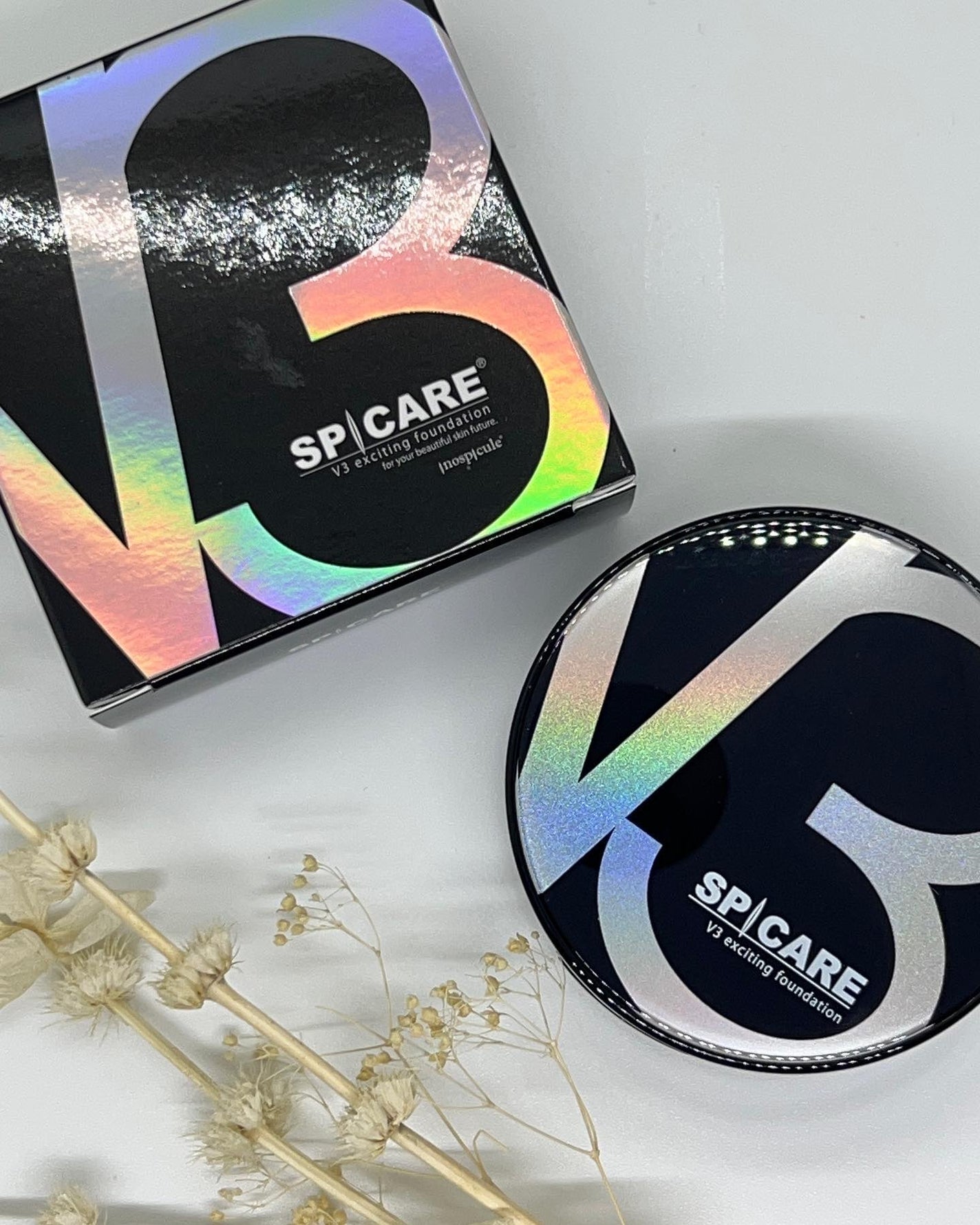 V3 エキサイティングファンデーション/SPICARE/クッションファンデーションを使ったクチコミ(1枚目)