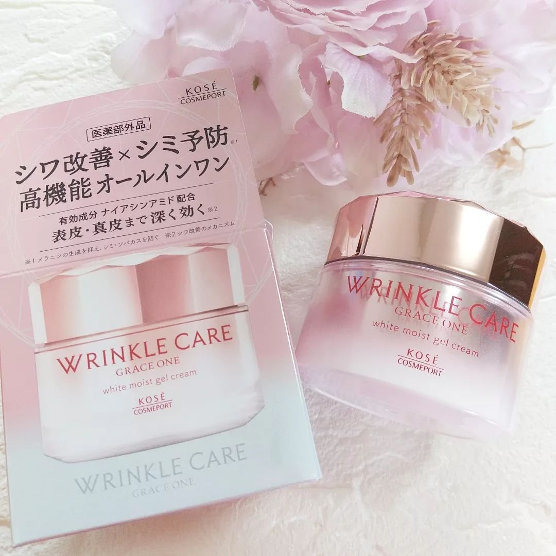 リンクルケア ホワイト モイストジェルクリーム/グレイスワン/オールインワン化粧品を使ったクチコミ（2枚目）