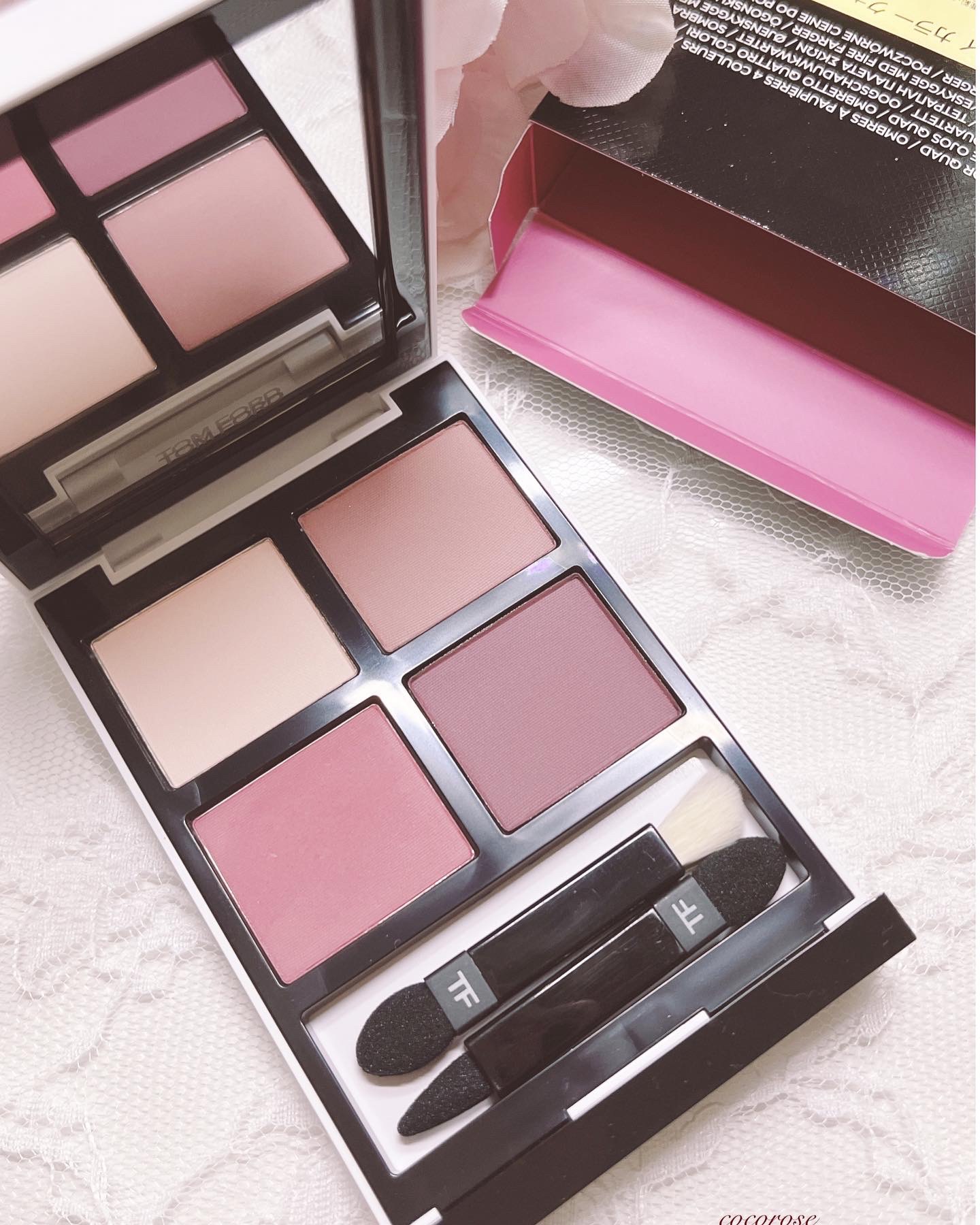 アイ カラー クォード 01R ローズ ティーズ/TOM FORD BEAUTY/アイシャドウパレットを使ったクチコミ（1枚目）
