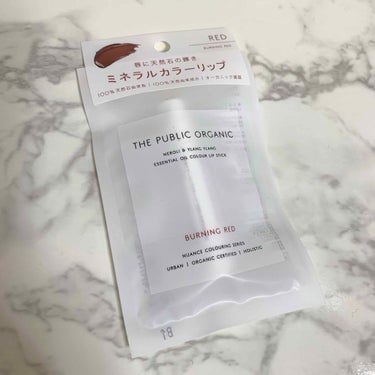 オーガニック認証 精油カラーリップスティック バーニング レッド/THE PUBLIC ORGANIC/口紅を使ったクチコミ（3枚目）