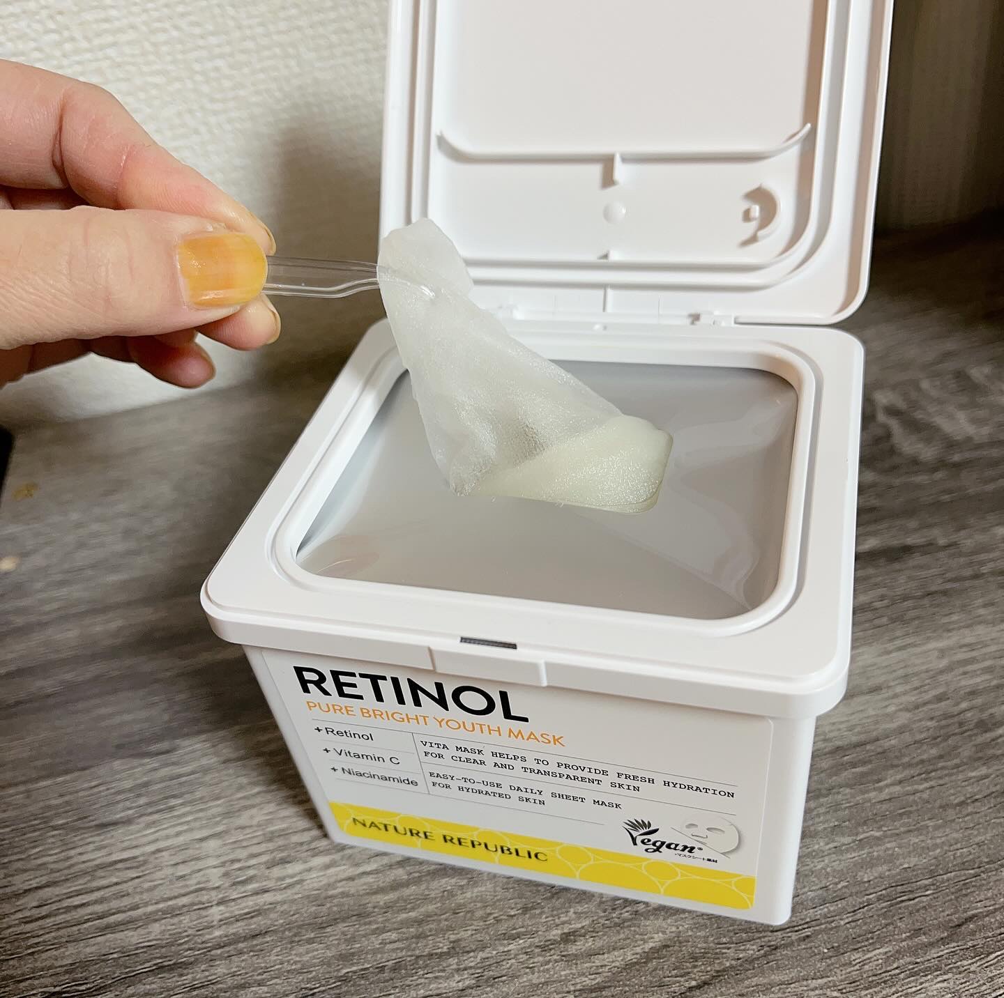 キューブマスク レチノール/ネイチャーリパブリック/シートマスク・パックを使ったクチコミ（2枚目）