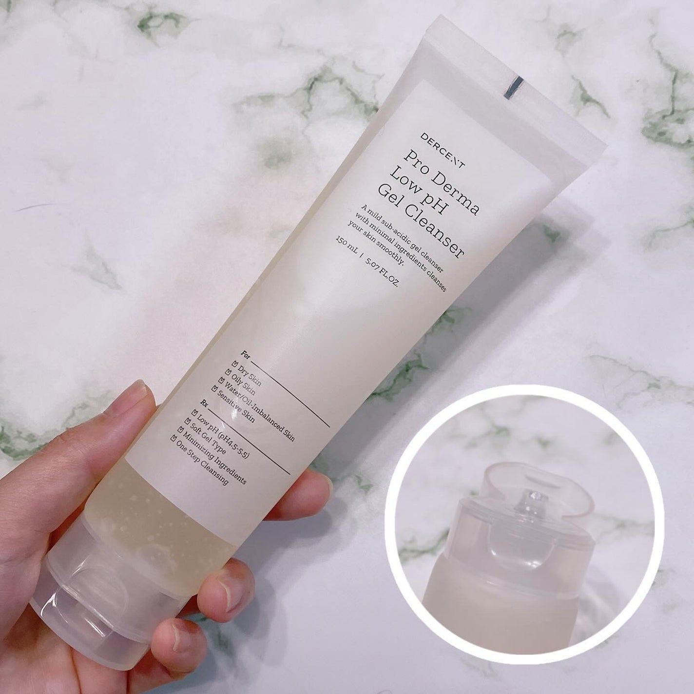 プロダーマ弱酸性ジェルクレンザー/DERCENT/洗顔フォームを使ったクチコミ(2枚目)