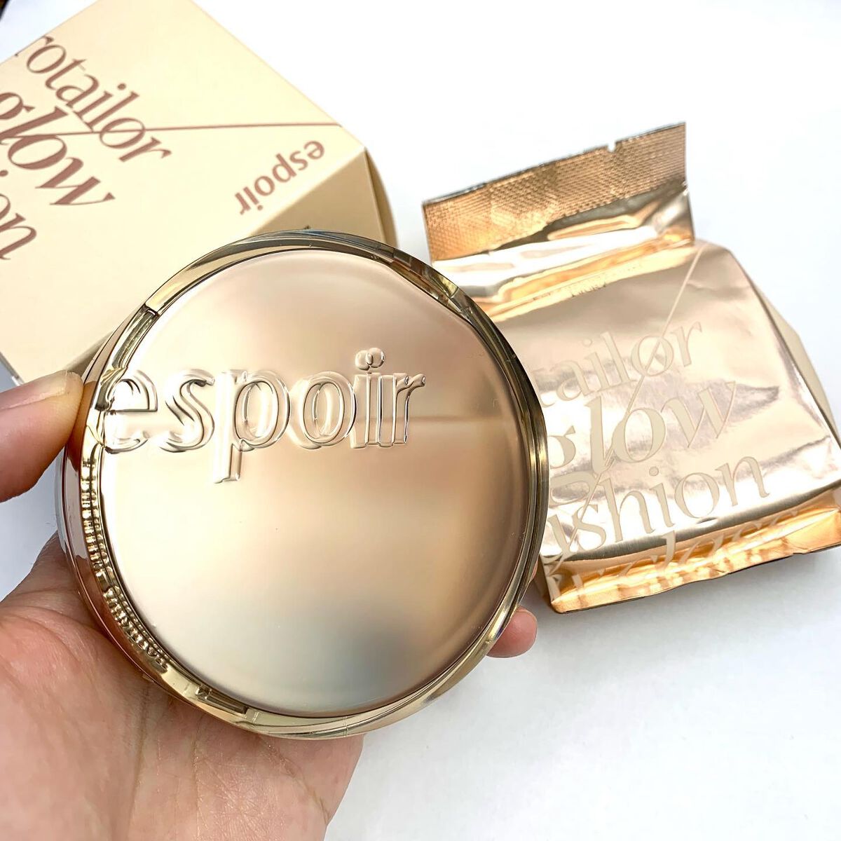 プロテーラービーグロウクッション ニュークラス/espoir/クッションファンデーションを使ったクチコミ（2枚目）