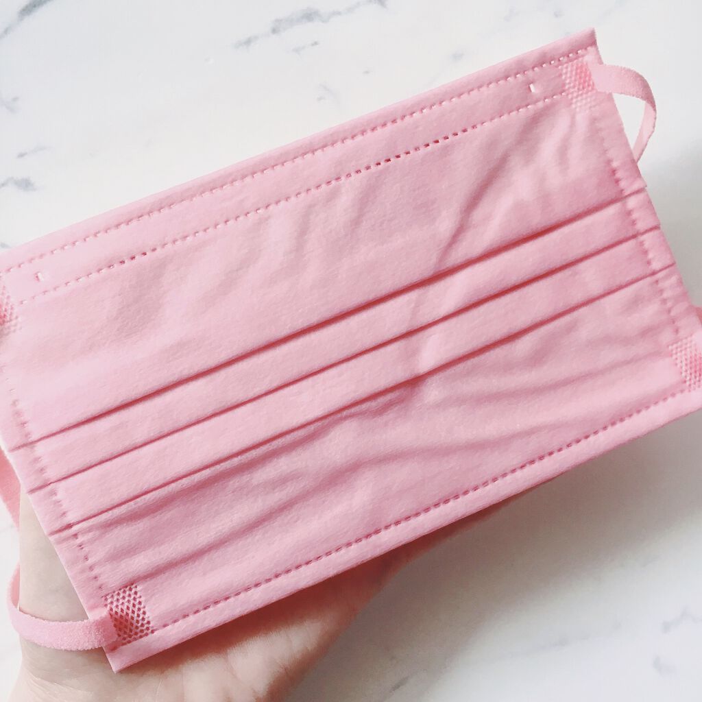 スパンレース不織布カラーマスク グレー/ISDG 医食同源ドットコム/マスクを使ったクチコミ（3枚目）