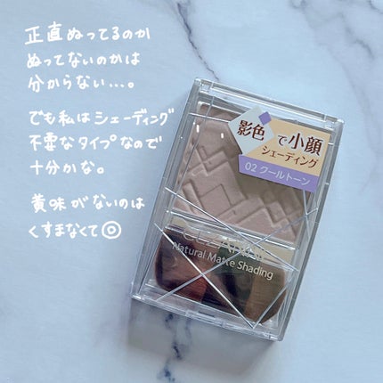 ナチュラルマットシェーディング/CEZANNE/シェーディングを使ったクチコミ(2枚目)