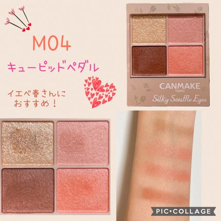 シルキースフレアイズ(マットタイプ)/キャンメイク/アイシャドウパレットを使ったクチコミ(5枚目)