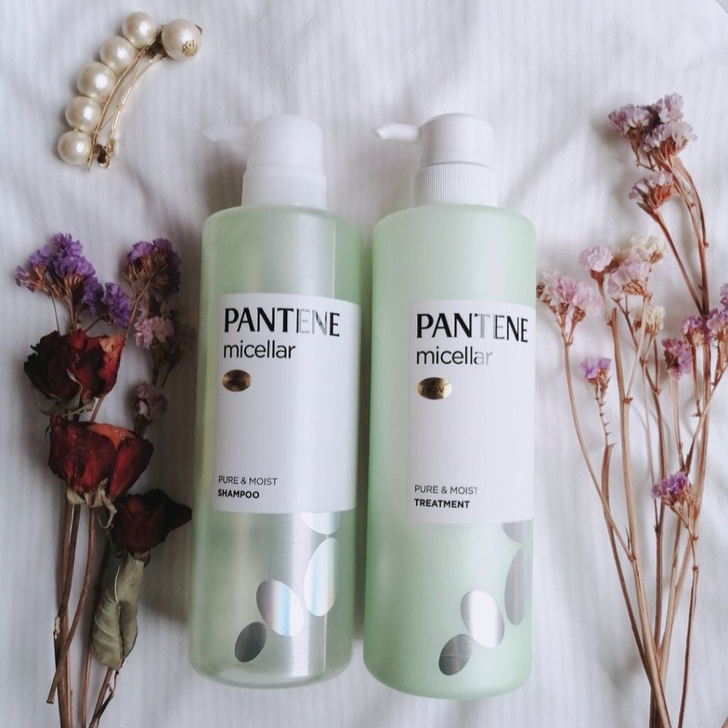 PRO-V ミセラー ピュア&モイスト ノンシリコンシャンプー/トリートメント/パンテーン/市販シャンプーを使ったクチコミ(1枚目)