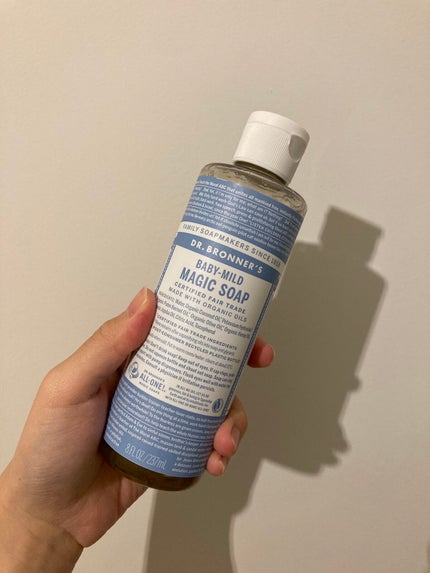 マジックソープ ベビーマイルド 無香料/ドクターブロナー/ボディソープを使ったクチコミ(1枚目)