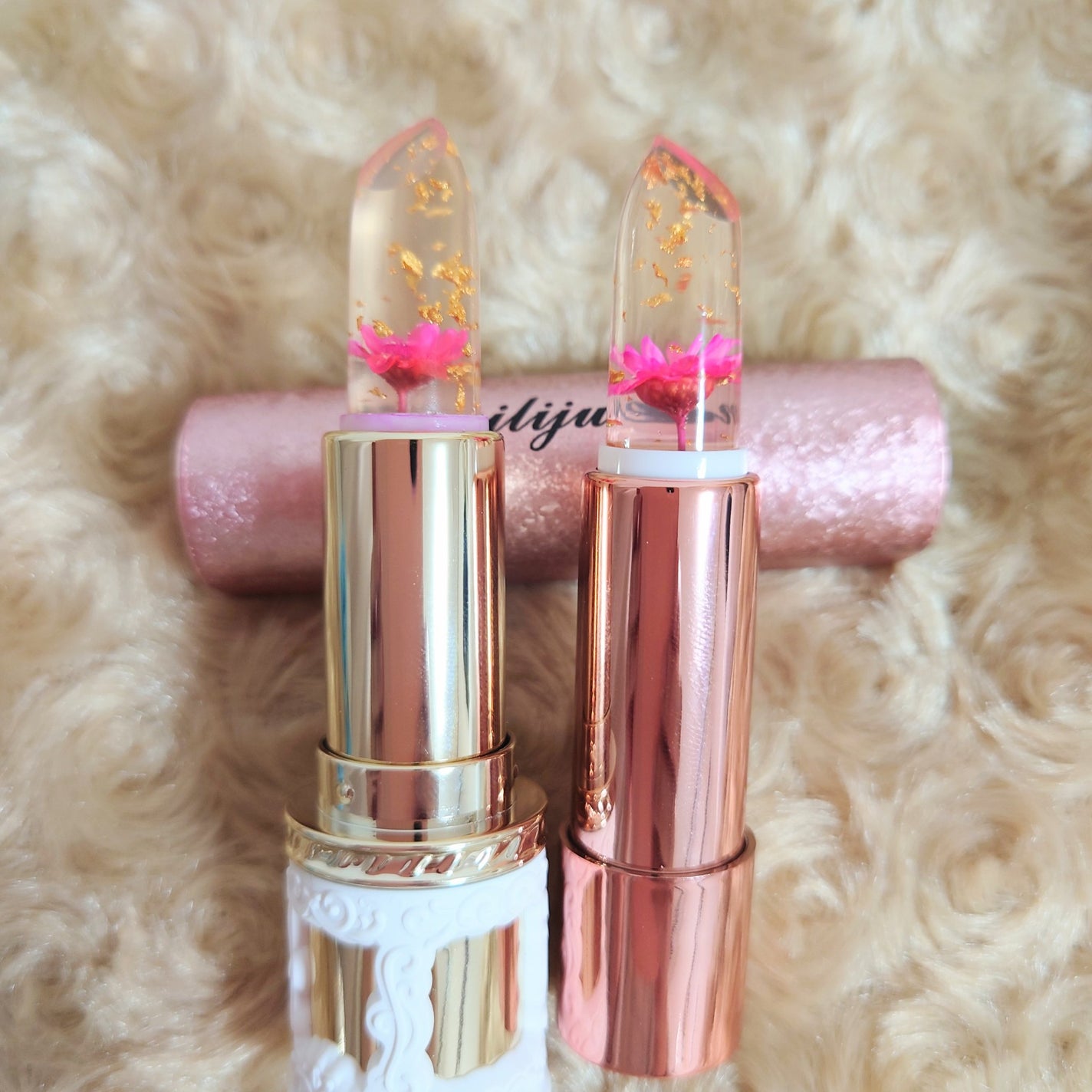 フラワーリップ 日本限定ピンクゴールドモデル/Kailijumei/口紅を使ったクチコミ(6枚目)