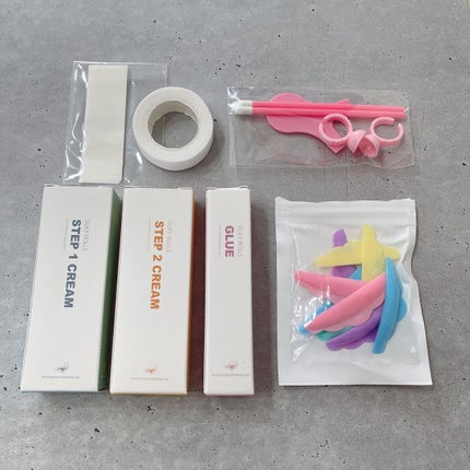 EYE2IN 低刺激 セルフプロ用 まつげパーマ 3種 セット/Qoo10/その他キットセットを使ったクチコミ(2枚目)