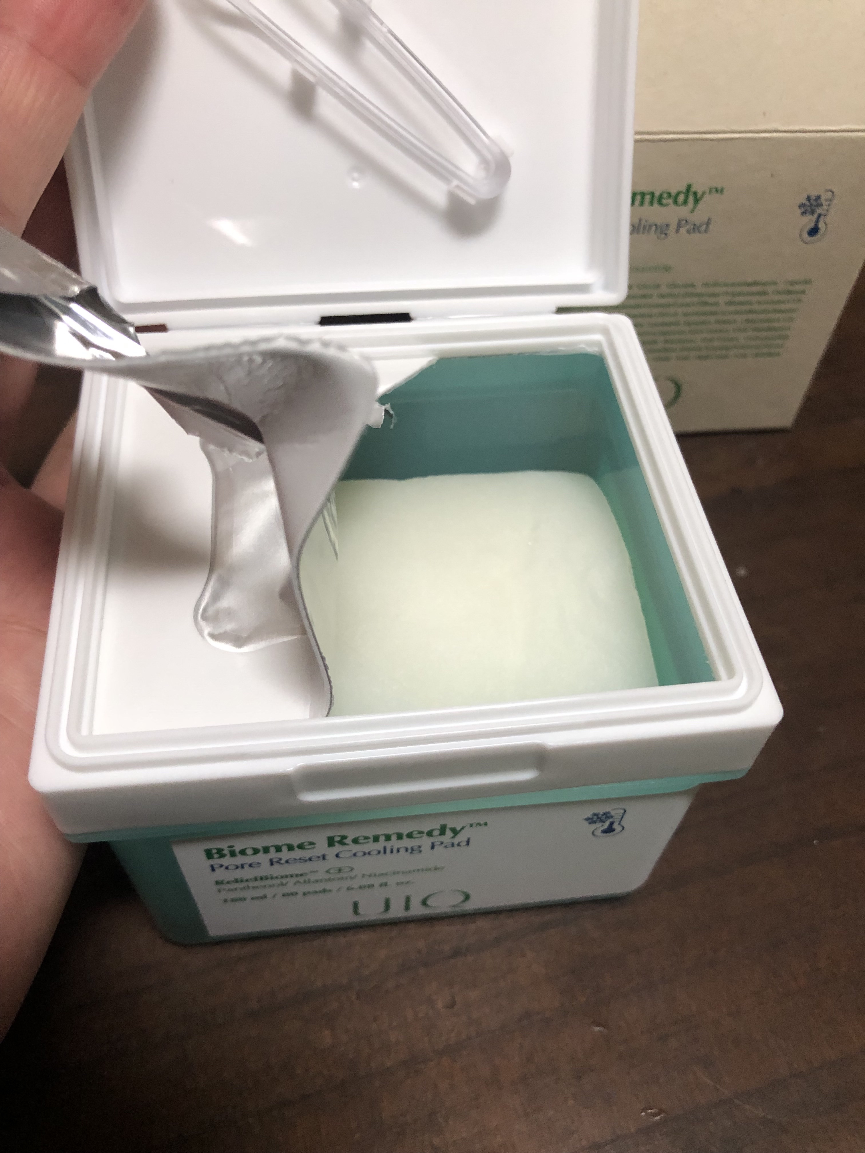 バイオームレメディポアリセットクーリングパッド/UIQ/トナーパッドを使ったクチコミ（3枚目）