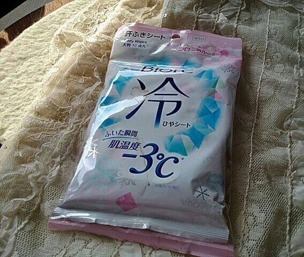 冷シート リフレッシュフローラルの香り/ビオレ/ボディシートを使ったクチコミ（1枚目）