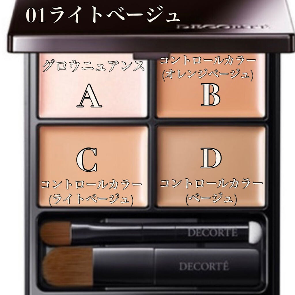 トーンパーフェクティング パレット/DECORTÉ/パレットコンシーラーを使ったクチコミ(2枚目)