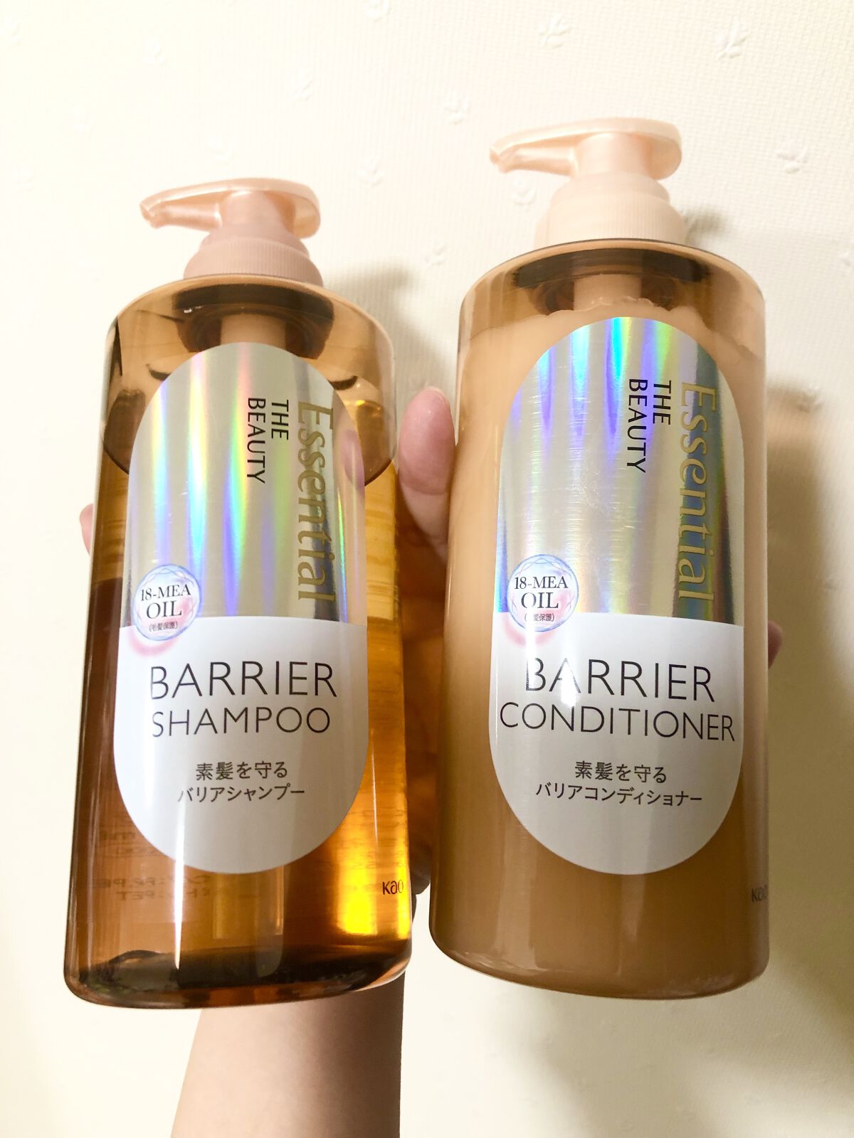 ザビューティ 髪のキメ美容素髪を守る バリアシャンプー/コンディショナー/エッセンシャル/シャンプー・コンディショナーを使ったクチコミ（1枚目）