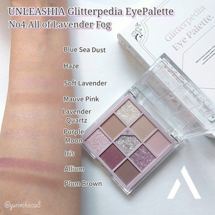 グリッターペディアアイパレット/unleashia/アイシャドウパレットを使ったクチコミ(1枚目)