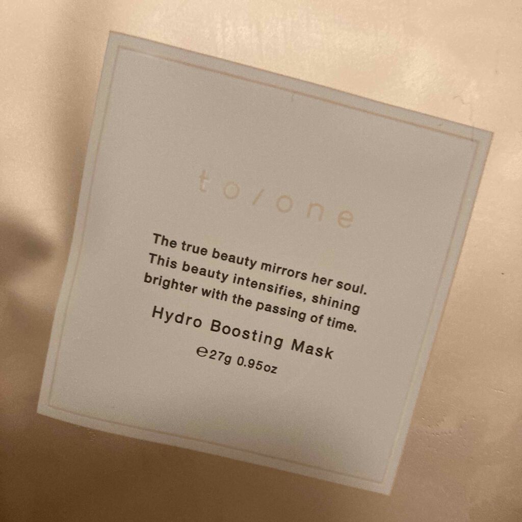 トーン ハイドロ ブースティング マスク/to/one/シートマスク・パックを使ったクチコミ(1枚目)