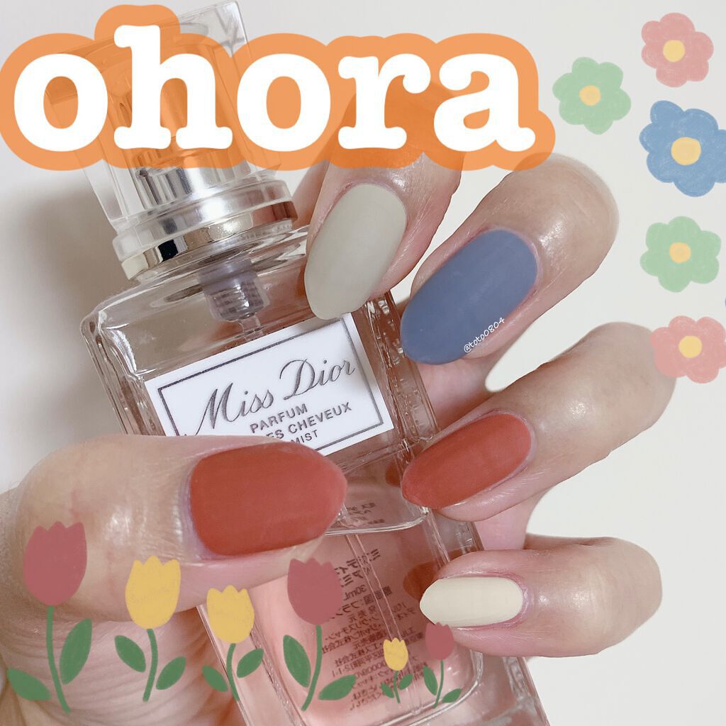 セミキュアジェルネイル(ハンド)/ohora/ネイルシールを使ったクチコミ(1枚目)