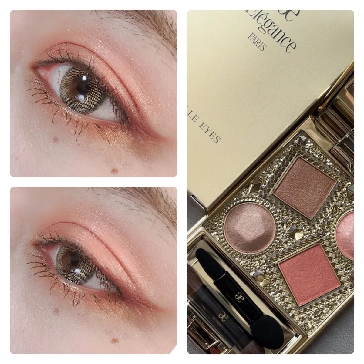 エレガンス ヌーヴェル アイズ/Elégance/アイシャドウパレットを使ったクチコミ（2枚目）