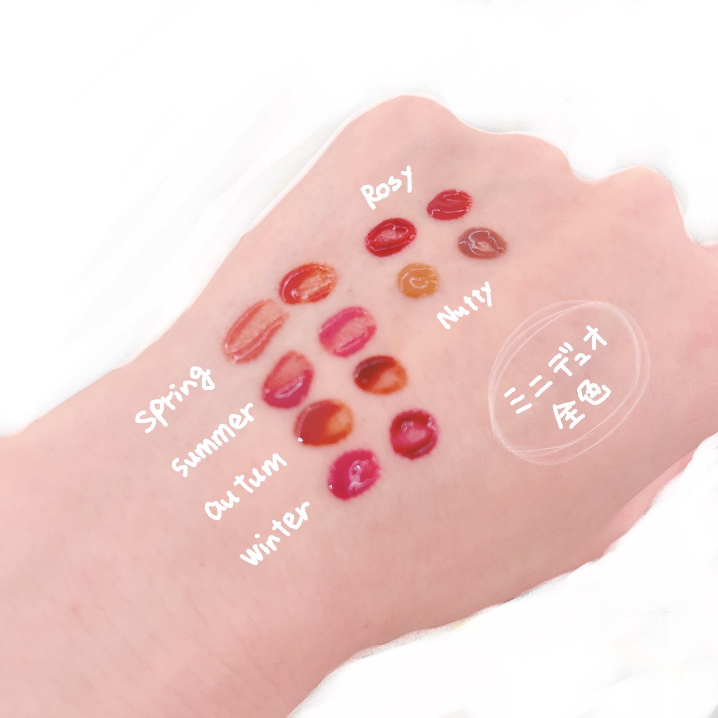 フルーティーグラムティント ミニデュオ/Laka/リップティントを使ったクチコミ(7枚目)