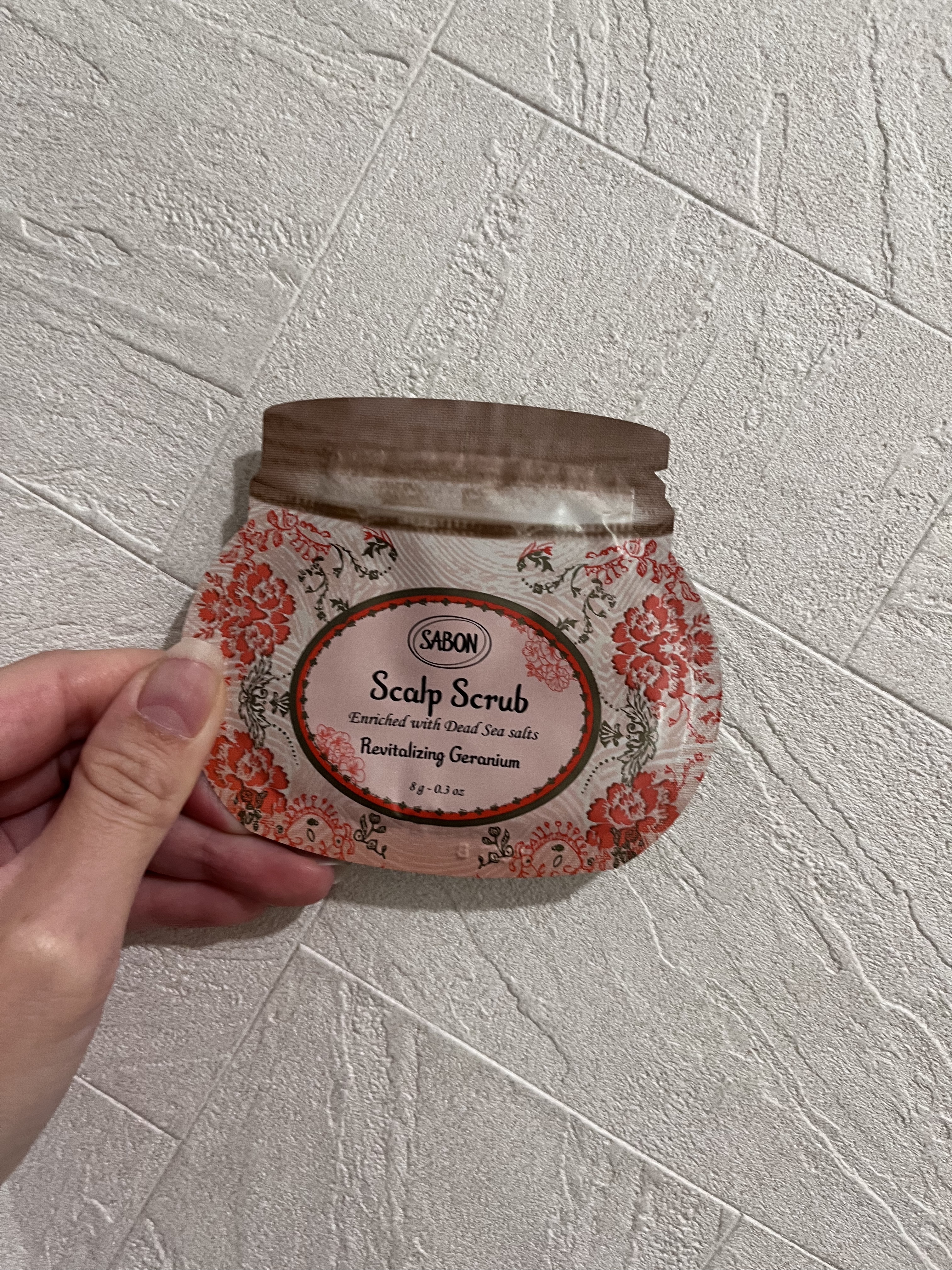 ヘッドスクラブ リプレニッシング(ゼラニウム)/SABON/ヘッドスクラブを使ったクチコミ（1枚目）