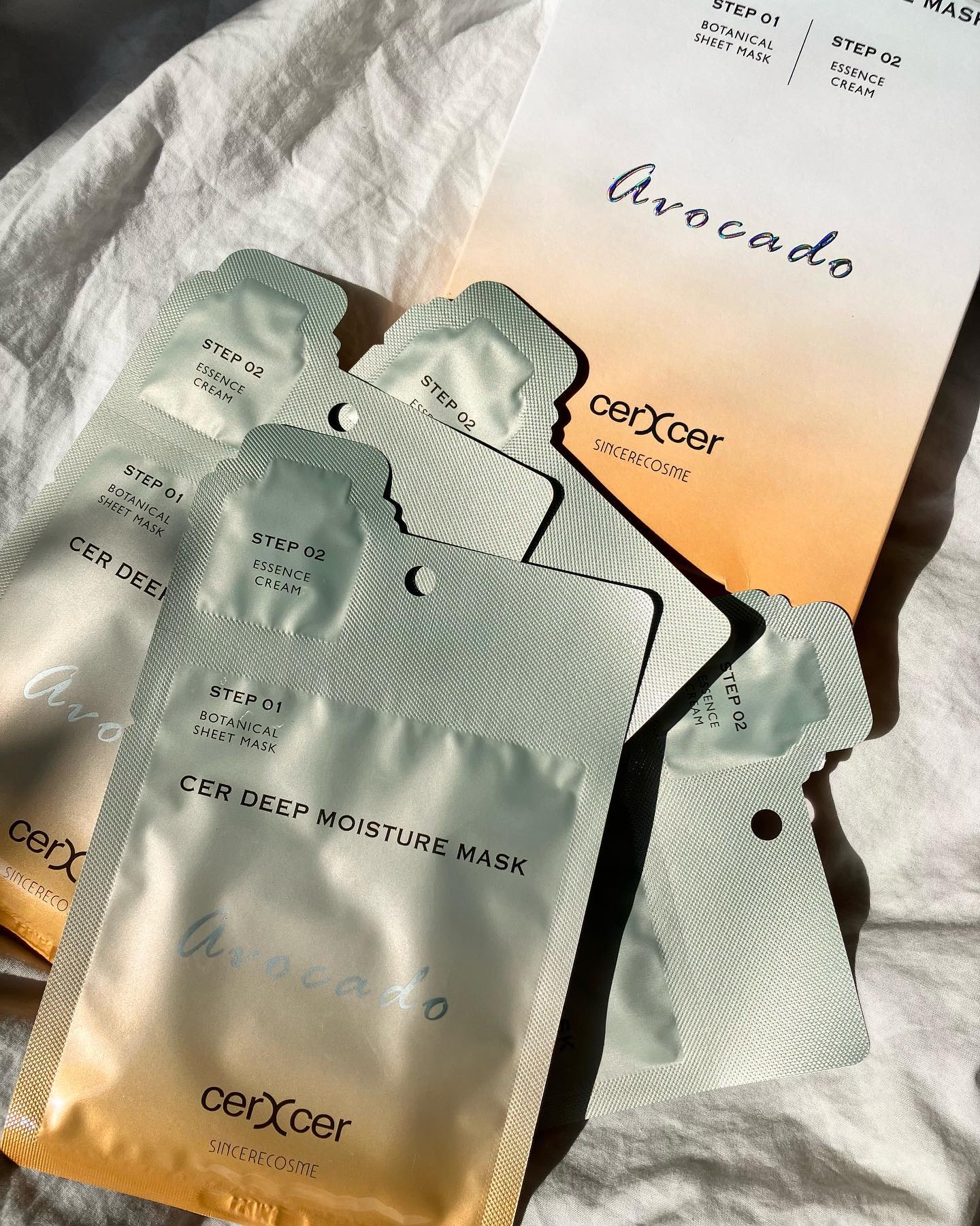 ディープモイスチャー マスク　(ケアクリーム付き)/cerXcer/シートマスク・パックを使ったクチコミ（1枚目）