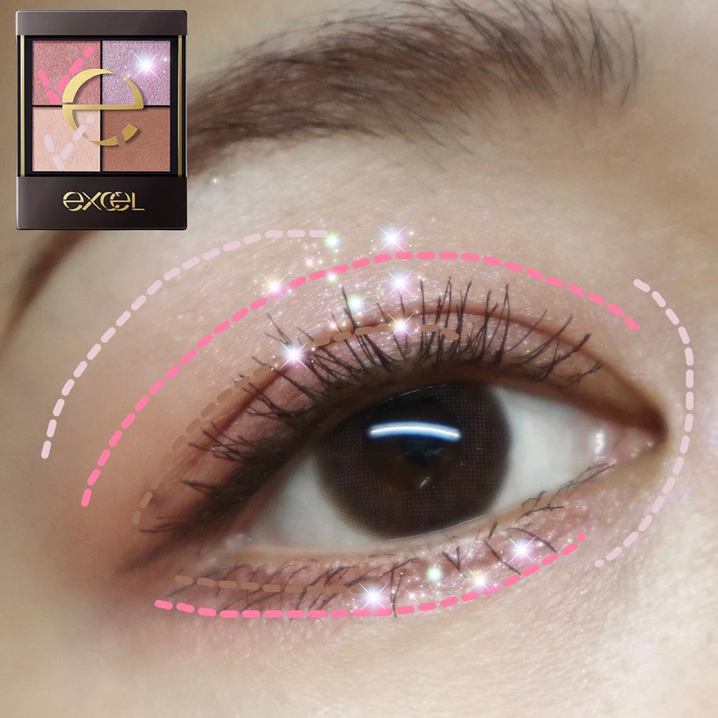 リアルクローズシャドウ/excel/アイシャドウパレットを使ったクチコミ(6枚目)