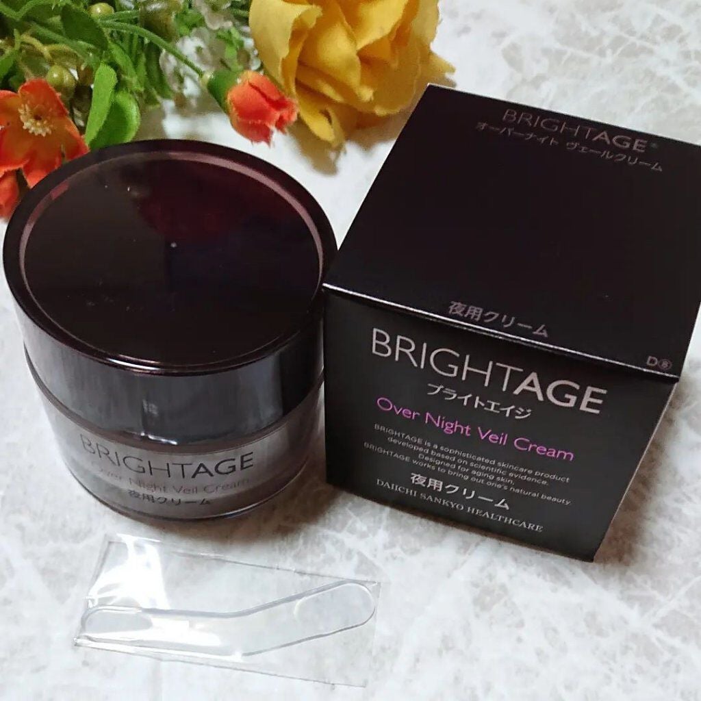 オーバーナイト ヴェールクリーム/BRIGHTAGE/フェイスクリームを使ったクチコミ(4枚目)