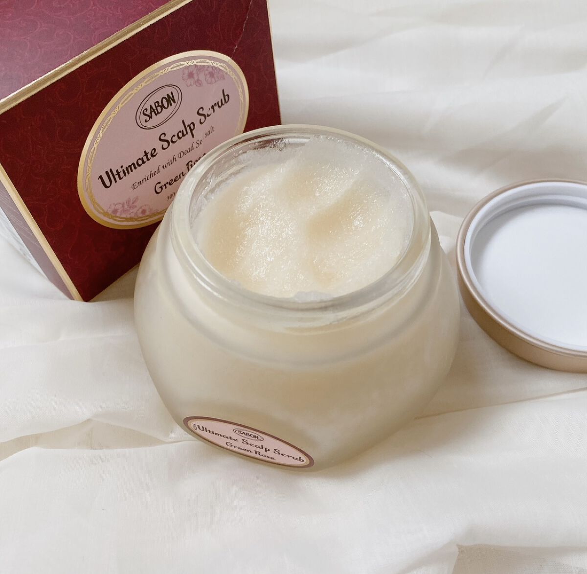 ヘッドスクラブ グリーン・ローズ/SABON/ヘッドスクラブを使ったクチコミ（2枚目）