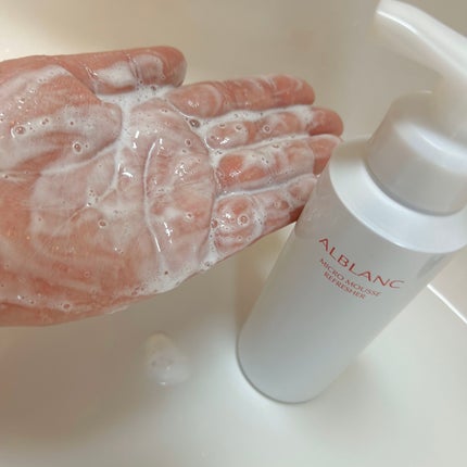マイクロムース リフレッシャー/ALBLANC/泡洗顔を使ったクチコミ(4枚目)