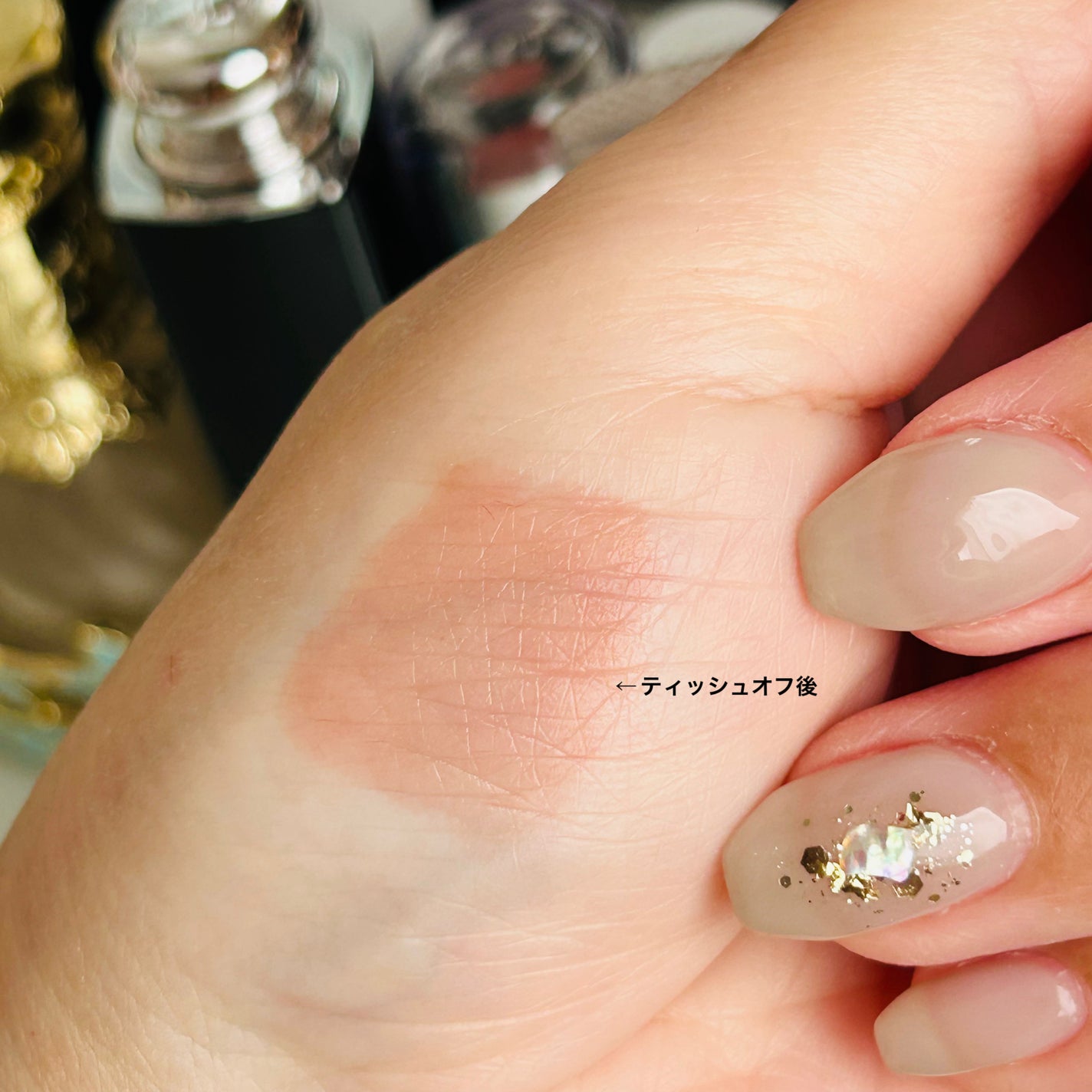 アンドバイロムアンド グラッシーボムティント/&nd by rom&nd/リップティントを使ったクチコミ(5枚目)