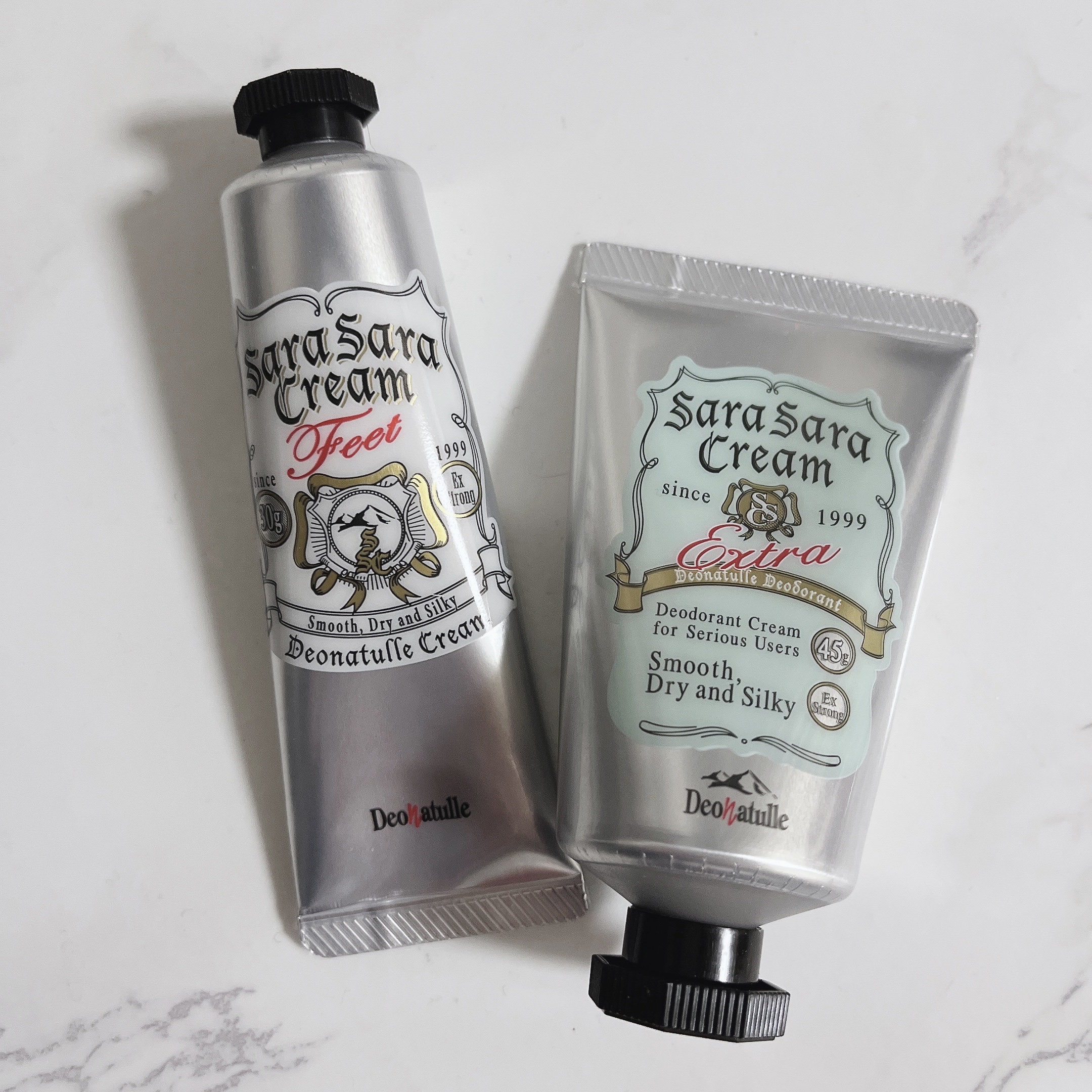 薬用足指さらさらクリーム/デオナチュレ/デオドラント・制汗剤を使ったクチコミ（2枚目）