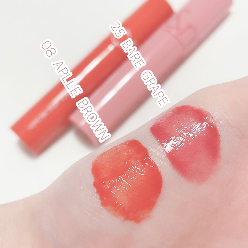 ジューシーラスティングティント/rom&nd/リップティントを使ったクチコミ(7枚目)