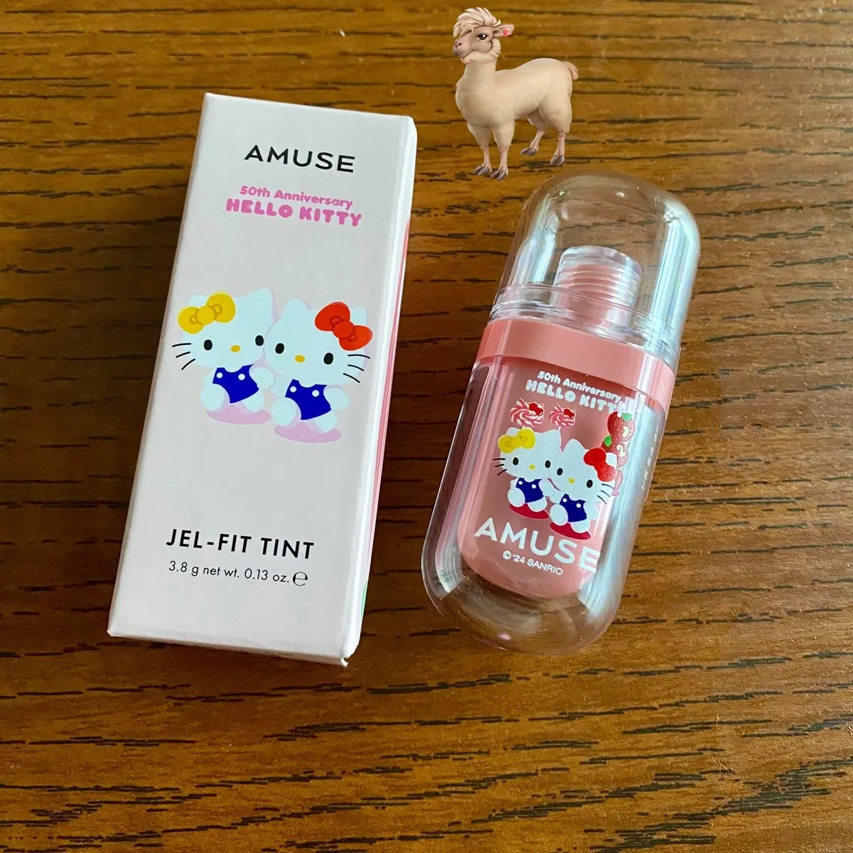 ジェルフィットティント 05 ベージュフィグ（限定）/AMUSE/リップティントを使ったクチコミ（1枚目）