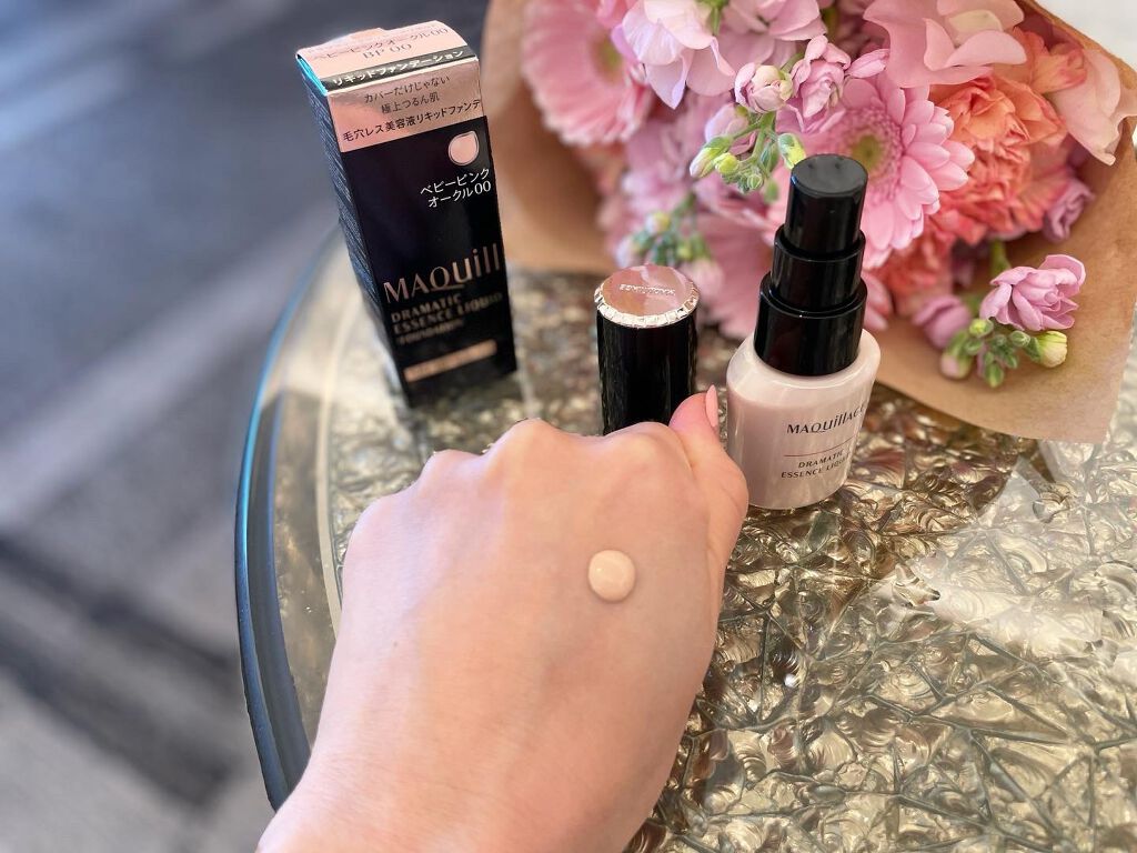 ドラマティックエッセンスリキッド/マキアージュ/リキッドファンデーションを使ったクチコミ（3枚目）