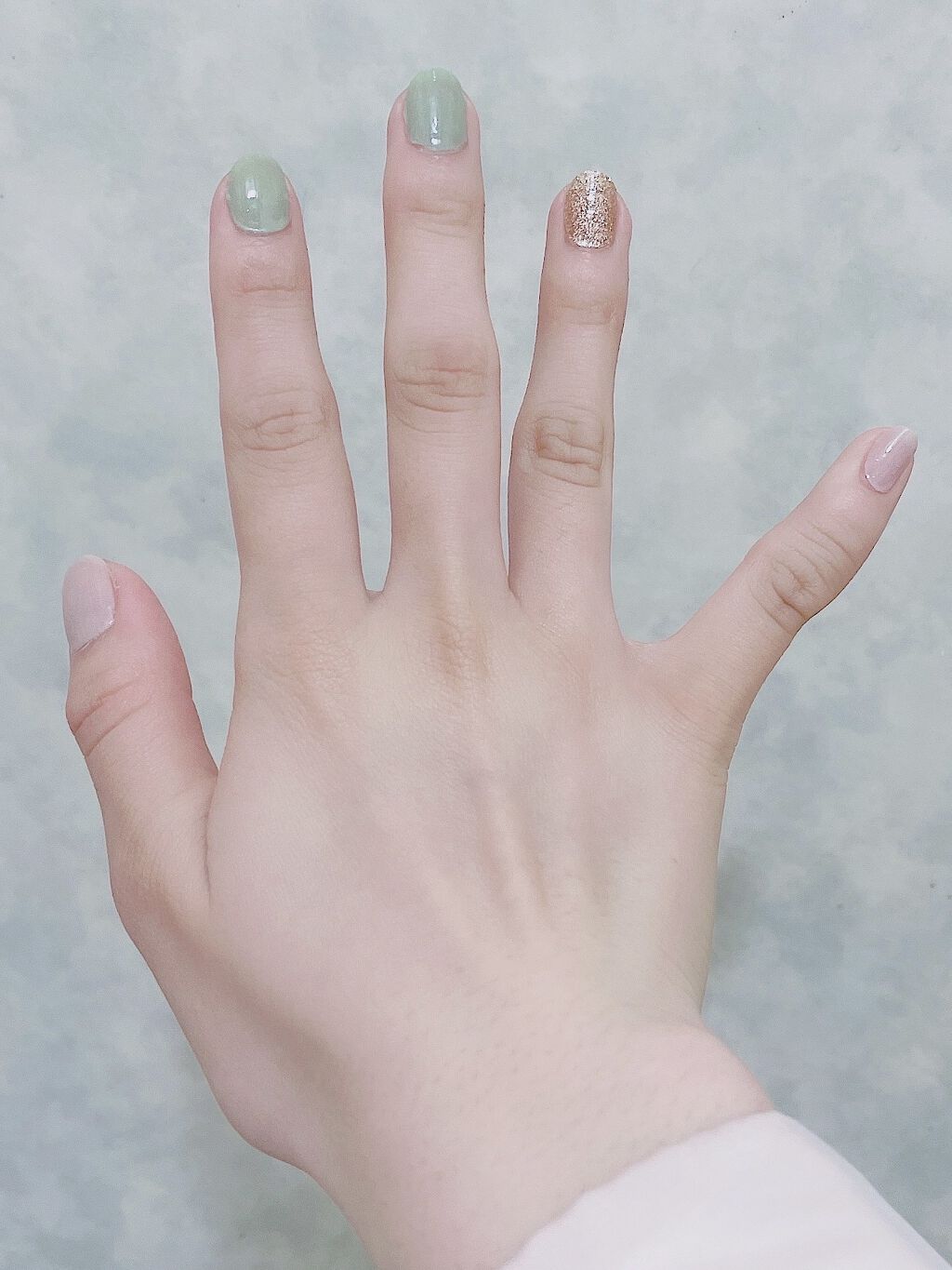 ネイルシール/DAISO/ネイルシールを使ったクチコミ（3枚目）