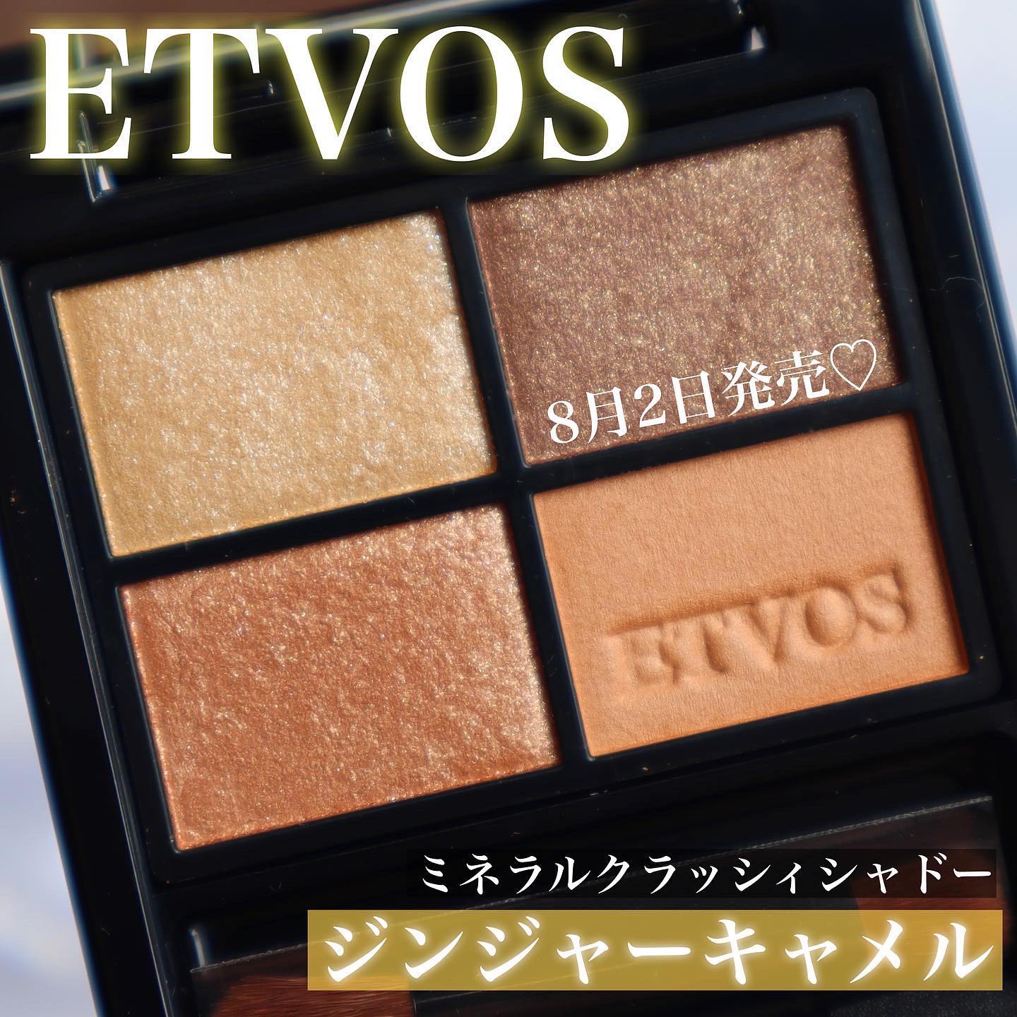 ミネラルクラッシィシャドー/エトヴォス/アイシャドウパレットを使ったクチコミ（2枚目）