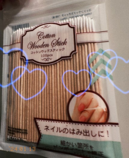コットンウッドスティック/DAISO/ネイル用品を使ったクチコミ(1枚目)