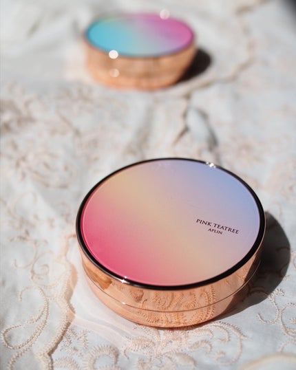 ピンクティーツリーカバーアップグロウクッション/APLIN/クッションファンデーションを使ったクチコミ(1枚目)