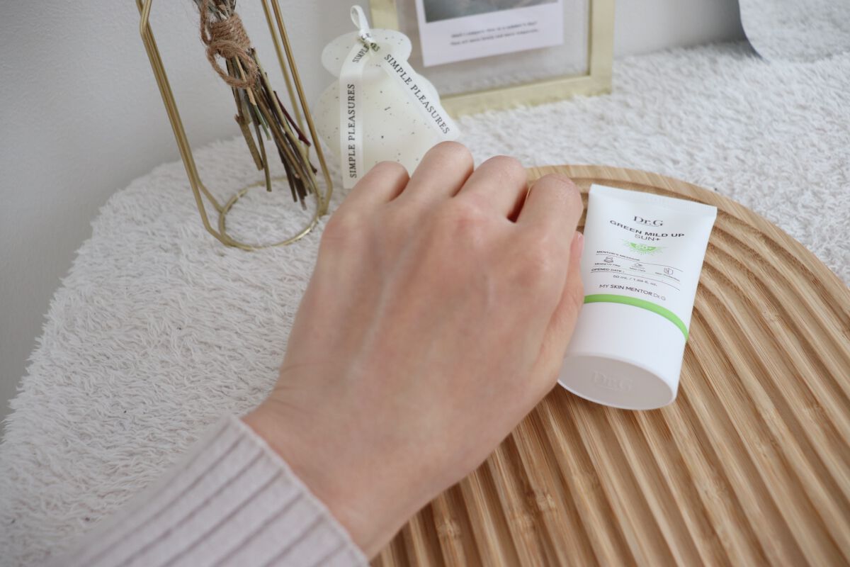 グリーンマイルドアップサンプラス/Dr.G/日焼け止めクリームを使ったクチコミ(3枚目)