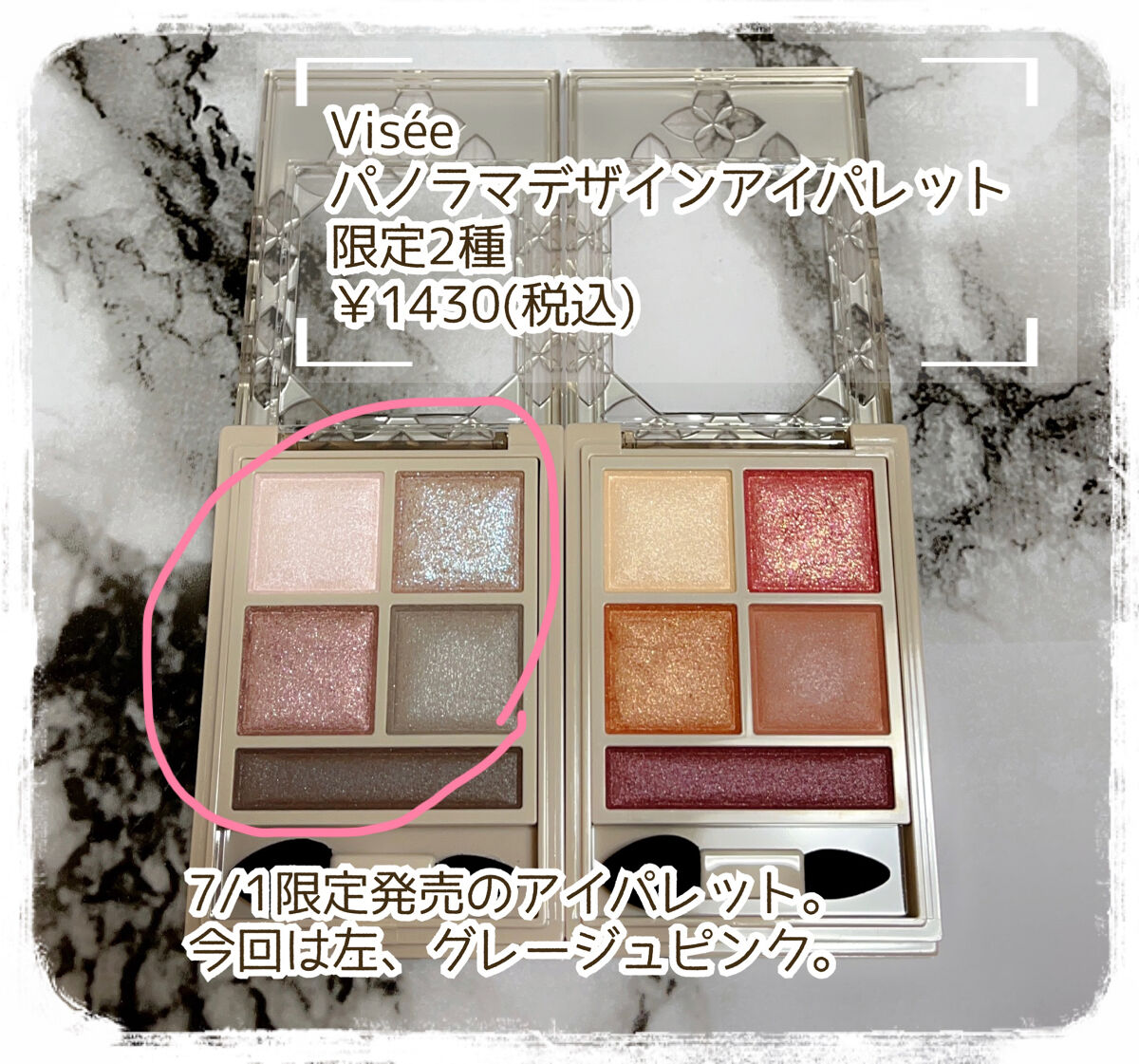 パノラマデザイン アイパレット/Visée/アイシャドウパレットを使ったクチコミ（2枚目）