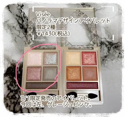 パノラマデザイン アイパレット/Visée/アイシャドウパレットを使ったクチコミ(2枚目)