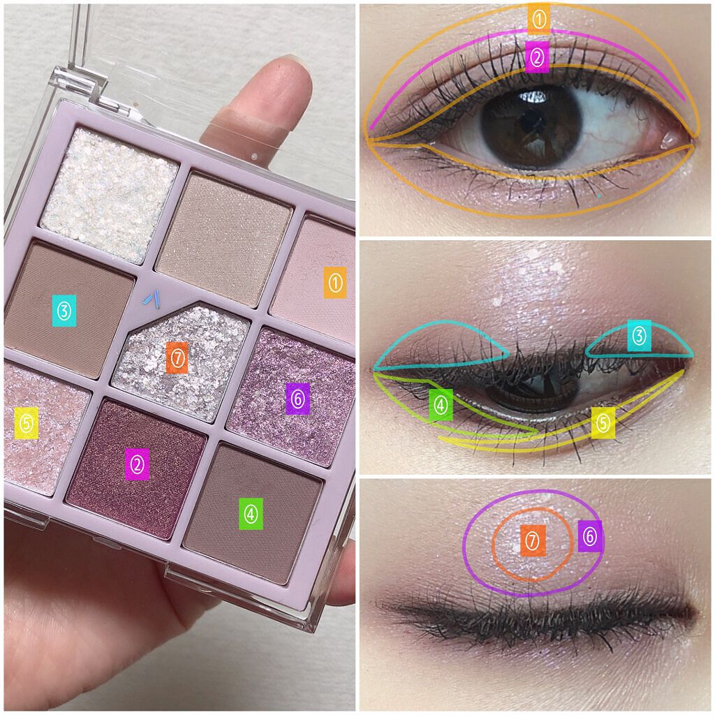 グリッターペディアアイパレット/unleashia/アイシャドウパレットを使ったクチコミ(7枚目)