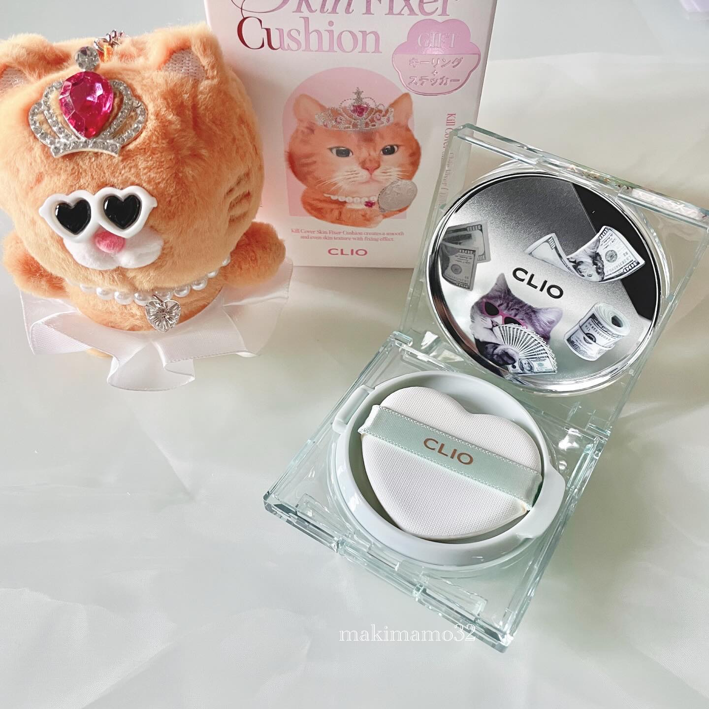 クリオ キル カバー スキン フィクサー クッション 21N LINEN/CLIO/クッションファンデーションを使ったクチコミ（1枚目）