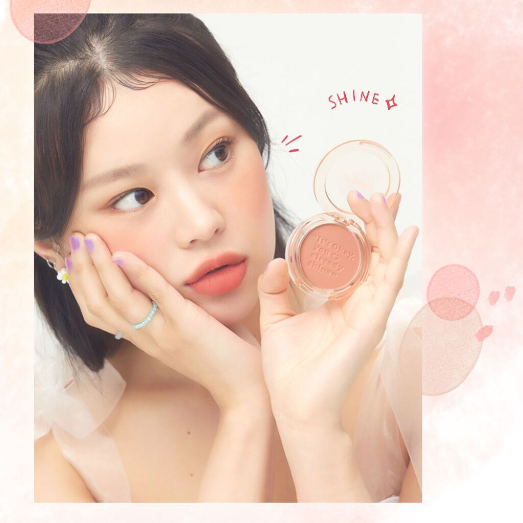 ピュア ブラッシュド サンシャイン チーク/PERIPERA/パウダーチークを使ったクチコミ(2枚目)